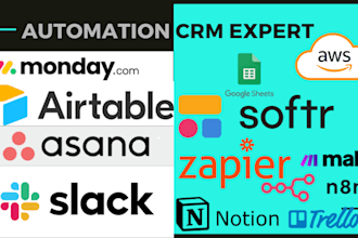 airtable automation zapier webhook slack notion trello make com softr automation
