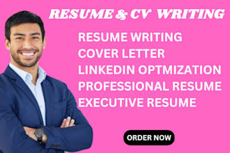 provide professional resume and CV and cover letter writing