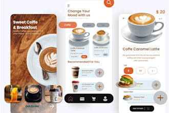 build coffee shop app, coffee shop locator app, coffee shop website, grocery app