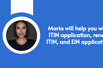 apply for your itin number and ein number as irs caa