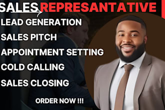 be your sales representative sales closer lead generation