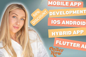 develop ios android mobile app flutter app hybrid app food delivery app