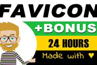 design favicon, app icon and web icon and logo