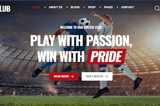 build football shopify store jersey website sportwear sport accessories website
