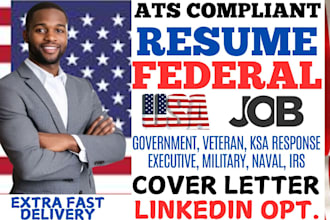 write federal, ksa response, military, veteran, USA jobs, government, irs resume