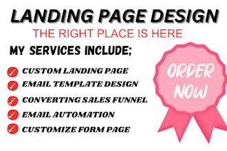 design sales page landing page thank you page lead magnet page and order form