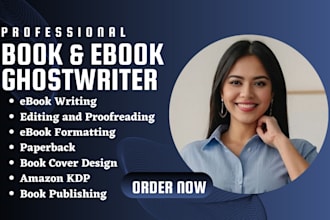 ghostwrite fiction ebook, romance, self help, fantasy, KDP ebook writer, editing