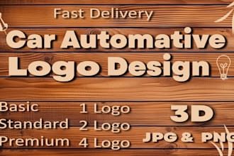 make racing car automative and repair logo for business