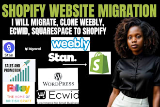 do shopify migration clone move weebly stan bigcartel etsy ebay ecwid to shopify