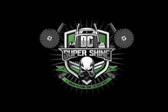 design extraordinary automotive brand and super shine logo