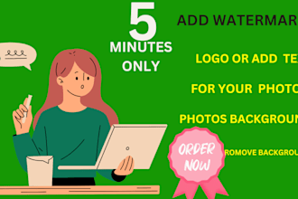 do add watermark or remove background photos