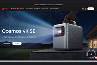design projector shopify store electronic accessories store home gadgets website