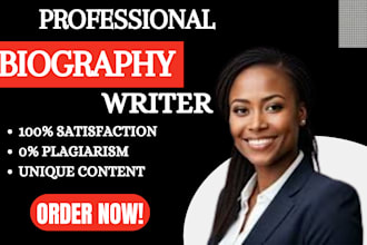 be your professional business biography writer author biography about us brand