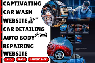car wash website auto body repair car detailing website auto detailing website