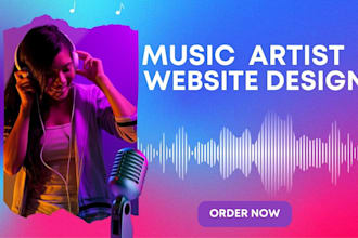 build your music website, artist, and dj website with full booking functionality