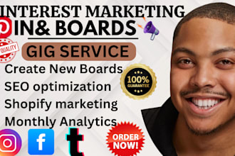 promote manage pinterest marketing pins boards SEO shopify promotion