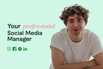 be your social media marketing manager and content creator