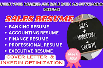 write executive sales and marketing resume to an ats standard