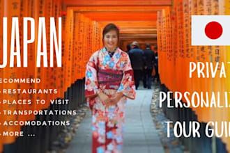 be your private and personalized tour guide in japan
