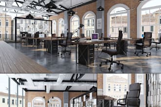 revamp 3d interior office,school academy,gym,backyard,front yard,terrace,render