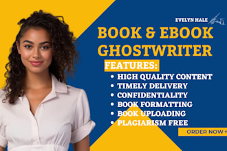 be self help ebook writer, nonfiction ghost book writer, amazon kdp ghostwriter