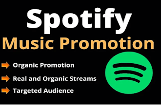 x8 organic spotify music promotion, submit to top playlist curators