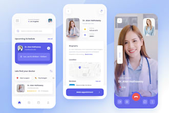 develop doctor appointment app health care app, telemedicine app, emergency app