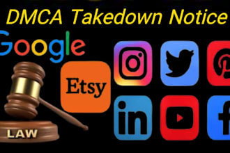 remove infringing content from google tiktok facebook and instagram under dmca