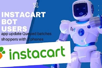 make automated instacart bot, shopper bot, batch bot, doordash bot, grabber bot