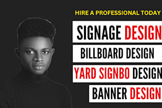 design billboard signage yard signboard vinyl banner design street sign backdrop