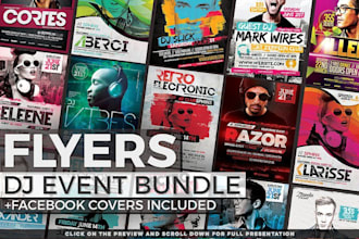 design magazine, newspaper, business, marketing, product, party, event flyers