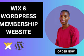 setup your membership subscription website on wix and wordpress