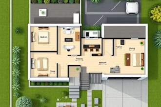 do architectural design and rendering for site plan master plan layout landscape