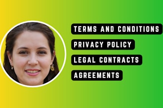 write agreements, contracts, terms of service, privacy policy