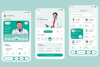 develop custom ai healthcare app, telemedicine mobile app and webapp, hippa, ehr