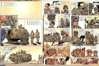 draw comic book illustration , comic book, comic strip comic book artist