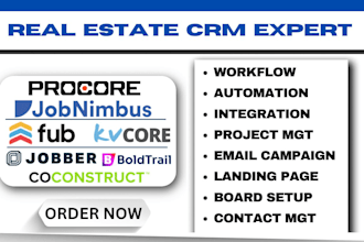 follow up boss kvcore boldtrail procore jobnimbus jobber coconstruct arcsite crm