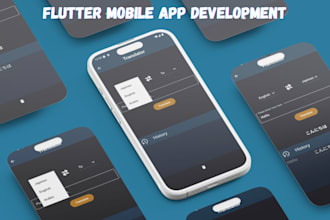 build android and IOS mobile app using swift, react, flutter, php, python script