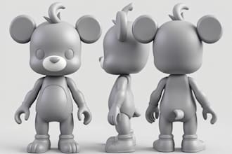 sculpt adorable 3d model 3d toy 3d face model 3d head bust for 3d printing