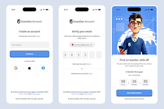 develop vpn app, earning app, scheduling app, appointment app, employment app