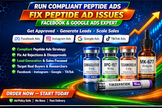 do compliant peptide marketing run peptide facebook ads peptide social media ad