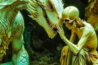 draw realistic fantasy horror character and concept art