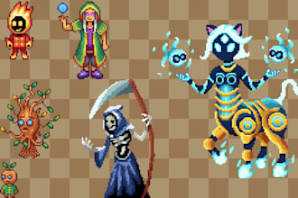 create pixel art character for you