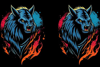 design unique custom illustration for tshirt trendy and high quality tshirt art