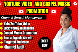 do usa kids youtube video marketing, gospel music promotion