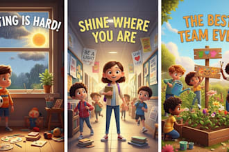 design children storybook illustration, children storybook illustration
