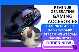 design gaming accessories webcams rgb keyboard shopify store