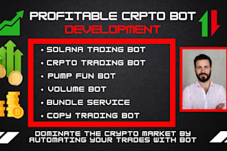 build solana copy trading bot, crypto trading bot, pump fun, volume bot, bundle