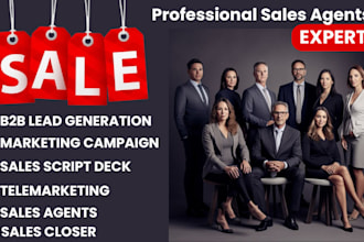 be your sales representative, virtual assistant sales closer, sales agent