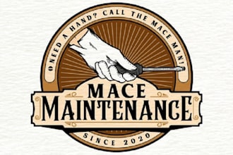 design consulting handyman maintenance company logo